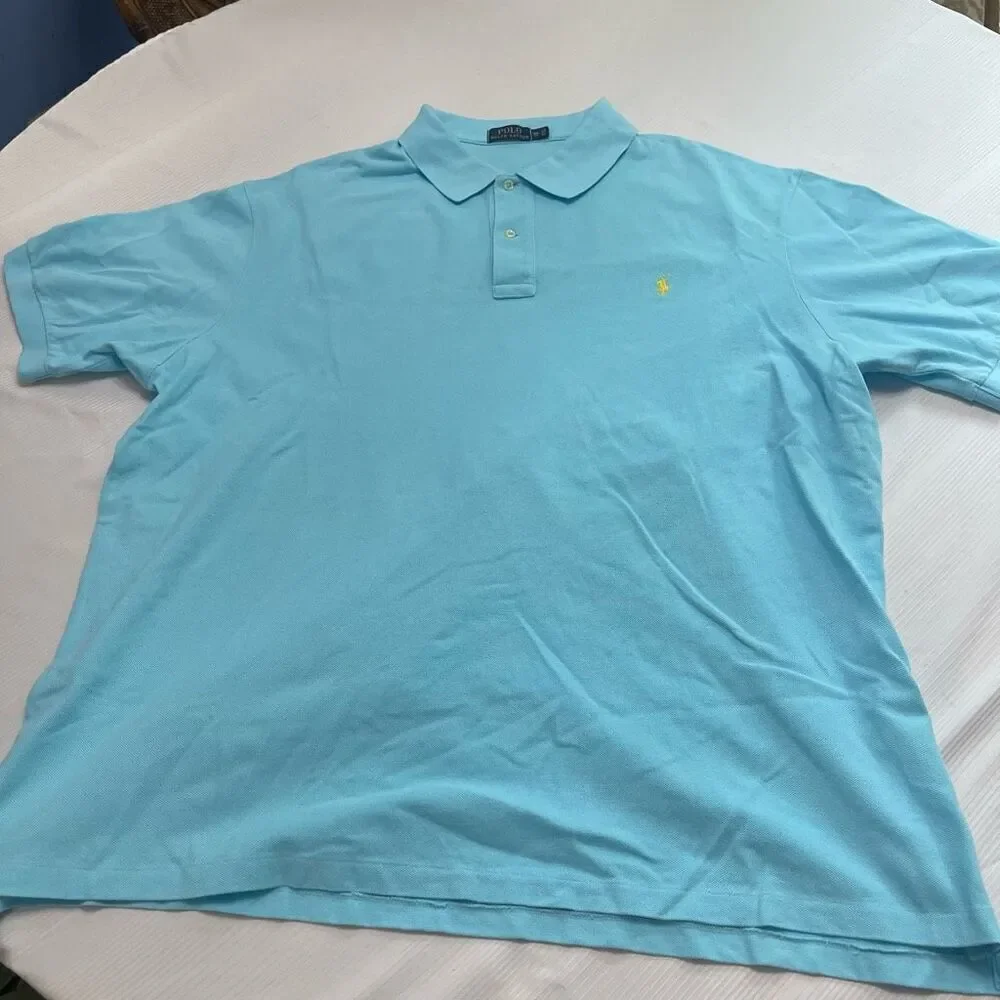 Polo Ralph Lauren Men’s Blue Short Sleeve Polo Shirt Size 3XB